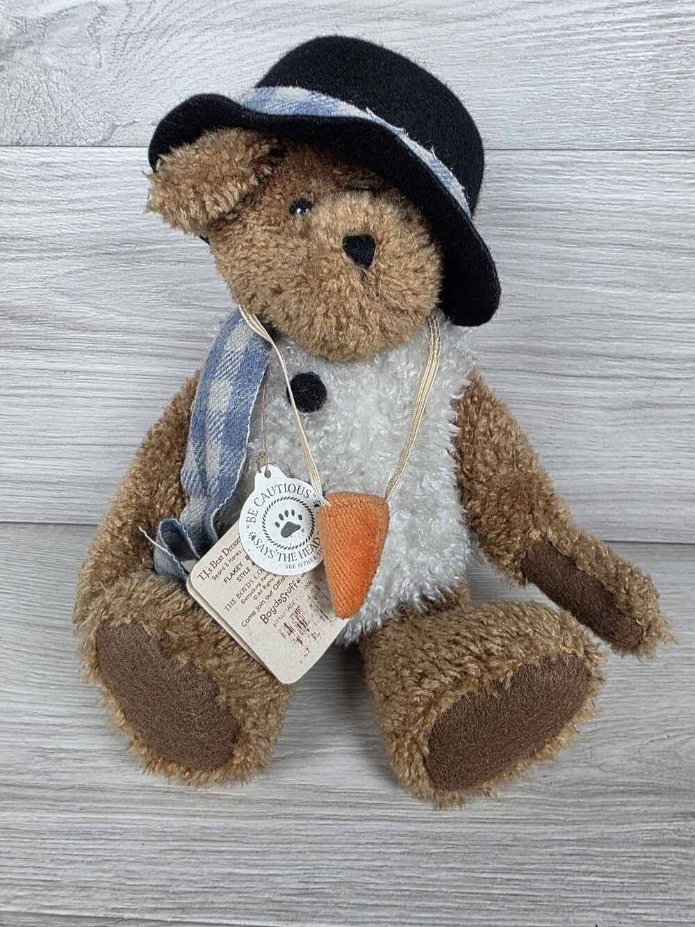 Boyds Bear Flakey Bearifrost Plush Bear w Snowman Accs T.J.'s Best Dressed SU64